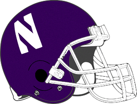 Northwestern Wildcats 1981-1992 Helmet Logo iron on transfers for T-shirts